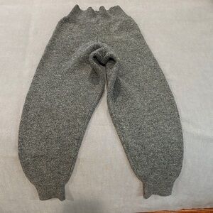 Zara Cozy Gray Knit Joggers